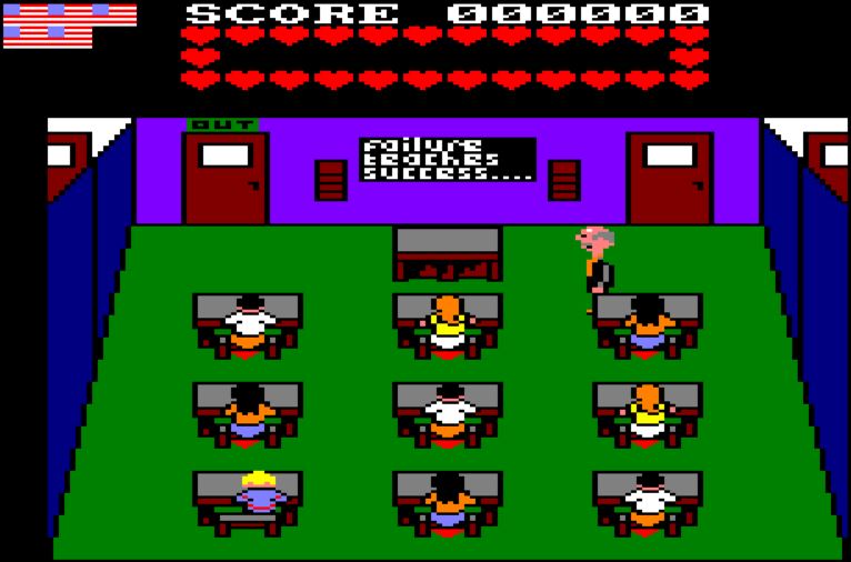 Mikie - Amstrad CPC game screenshot (1986) by Imagine Software